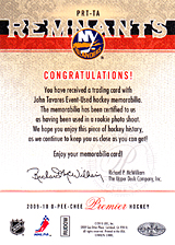 2008-2009 OPC Premier Remnants Triple PRT-TA John Tavares