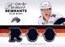 2008-2009 OPC Premier Remnants Triple PRT-TM Tyler Myers