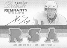 2008-2009 OPC Premier Remnants Triple Auto AR3-PD Pavel Datsyuk