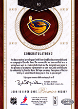 2008-2009 OPC Premier Rookies & Auto 63 
