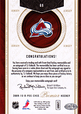 2008-2009 OPC Premier Rookies & Auto 68 