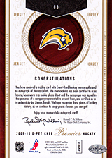 2008-2009 OPC Premier Rookies & Auto 88 