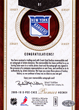 2008-2009 OPC Premier Rookies & Auto 91 