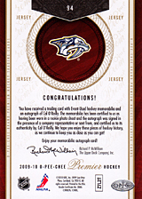 2008-2009 OPC Premier Rookies & Auto 94 