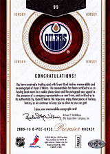2008-2009 OPC Premier Rookies & Auto 99 
