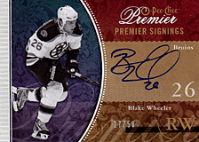 2008-2009 OPC Premier Signings PS-BW Blake Wheeler