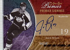 2008-2009 OPC Premier Signings PS-JA Jason Arnott