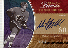 2008-2009 OPC Premier Signings PS-MB Mikael Backlund