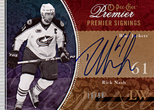 2008-2009 OPC Premier Signings PS-RN Rick Nash