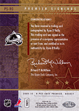 2008-2009 OPC Premier Signings PS-RO Ryan O'Reilly