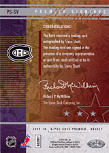 2008-2009 OPC Premier Signings PS-SV Steve Shutt