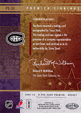 2008-2009 OPC Premier Signings PS-SV Steve Shutt