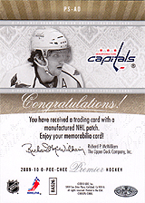 2009-2010 OPC Premier Stitchings PS-AO 