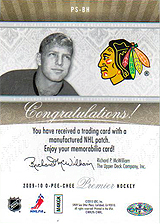 2009-2010 OPC Premier Stitchings PS-BH 