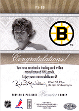 2009-2010 OPC Premier Stitchings PS-BO 