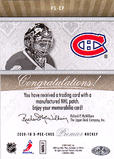 2009-2010 OPC Premier Stitchings PS-CP 