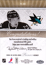2009-2010 OPC Premier Stitchings PS-DH 