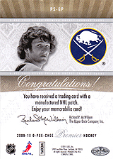 2009-2010 OPC Premier Stitchings PS-GP 