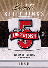 2009-2010 OPC Premier Stitchings PS-HZ 
