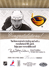 2009-2010 OPC Premier Stitchings PS-IK 