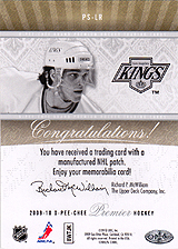 2009-2010 OPC Premier Stitchings PS-LR 