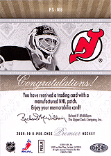 2009-2010 OPC Premier Stitchings PS-MB 