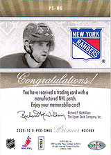 2009-2010 OPC Premier Stitchings PS-MG 