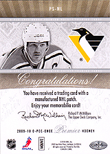 2009-2010 OPC Premier Stitchings PS-ML 