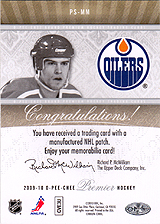 2009-2010 OPC Premier Stitchings PS-MM 