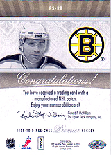 2009-2010 OPC Premier Stitchings PS-RB 