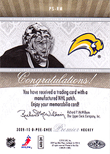 2009-2010 OPC Premier Stitchings PS-RM 