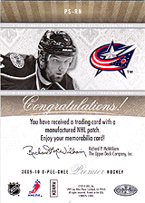 2009-2010 OPC Premier Stitchings PS-RN 