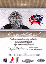 2009-2010 OPC Premier Stitchings PS-SM 