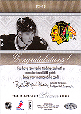 2009-2010 OPC Premier Stitchings PS-TO 