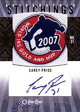 2009-2010 OPC Premier Stitchings Auto APS-CP 