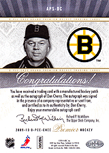2009-2010 OPC Premier Stitchings Auto APS-DC 