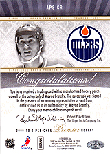 2009-2010 OPC Premier Stitchings Auto APS-GR 
