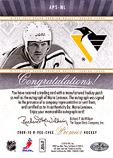 2009-2010 OPC Premier Stitchings Auto APS-ML 