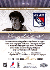 2009-2010 OPC Premier Stitchings Auto APS-PE 