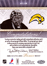 2009-2010 OPC Premier Stitchings Auto APS-RM 