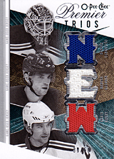 2008-2009 OPC Premier TRIOS 3J-DGL Chris Drury :: Henrik Lundqvist :: Marian Gaborik