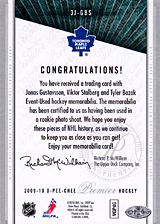 2008-2009 OPC Premier TRIOS 3J-GBS Jonas Gustavsson :: Tyler Bozak :: Viktor Stalberg