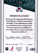 2008-2009 OPC Premier TRIOS 3J-GDO Matt Duchene :: Ryan O'Reilly :: T.J. Galiardi