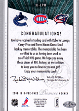 2008-2009 OPC Premier TRIOS 3J-LPM Carey Price :: Roberto Luongo :: Steve Mason