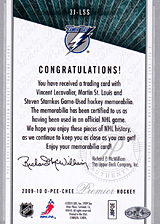 2008-2009 OPC Premier TRIOS 3J-LSS Martin St. Louis :: Steven Stamkos :: Vincent Lecavalier