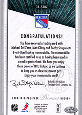 2008-2009 OPC Premier TRIOS 3J-SDG Bobby Sanguinetti :: Matt Gilroy :: Michael Del Zotto